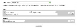 mailfilter cpanel mail filter